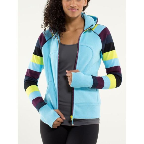 Lululemon Blue Moon Scuba Hoodie Zip Up Jacket size 4 - Picture 1 of 10